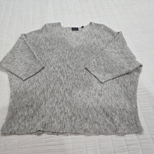 Cyrus Textured Knit Top in Gray